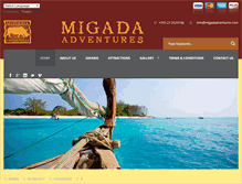 Tablet Screenshot of migadadventures.com